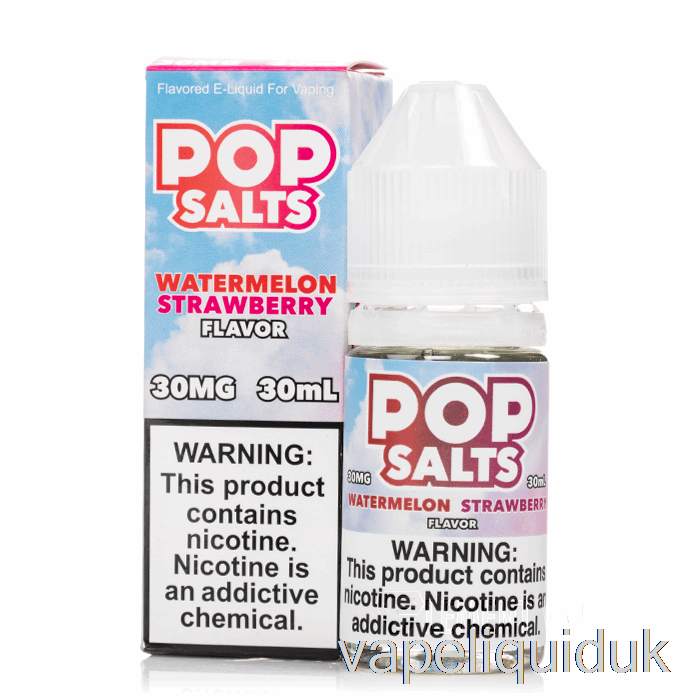 Watermelon Strawberry - Pop Salts - 30mL 50mg Vape Liquid